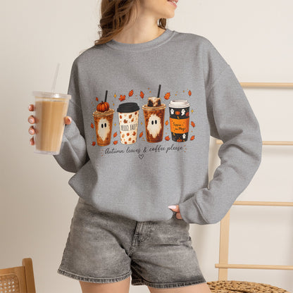 Autumn Cozy Coffee Crewneck Sweatshirt