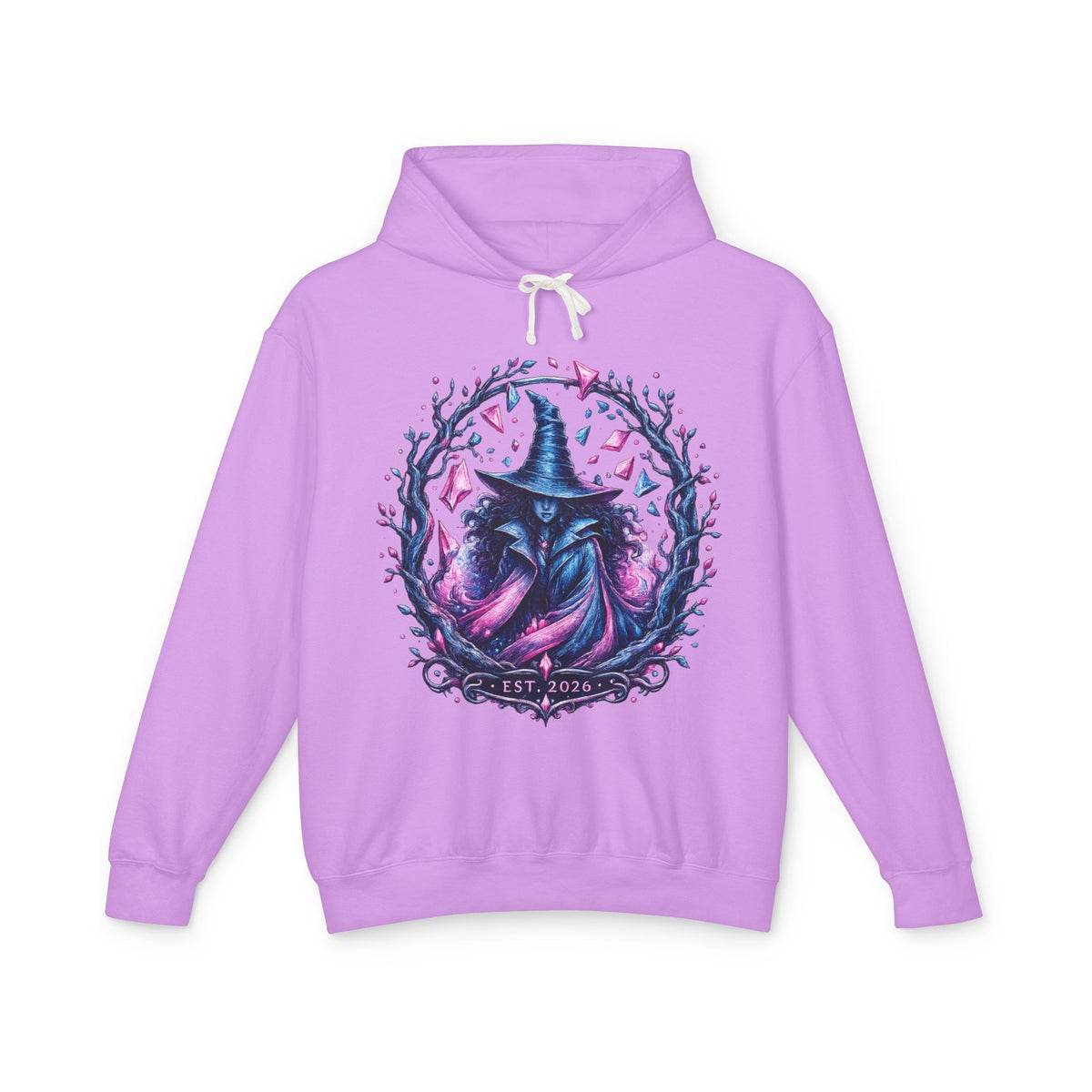 Witch Raven Hoodie — Mystical Gothic Witchcraft Pullover