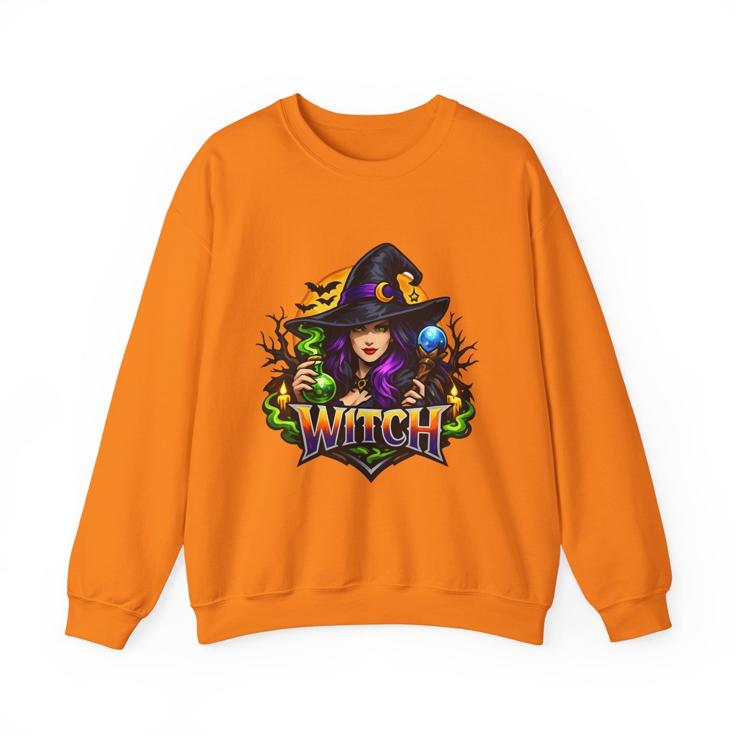 Witch Graphic Sweatshirt – Mystic Witch Halloween Crewneck
