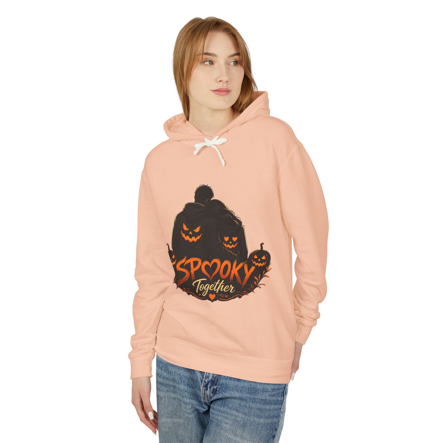 Spooky Together Hoodie — Halloween Jack-o'-Lantern Graphic Sweatshirt
