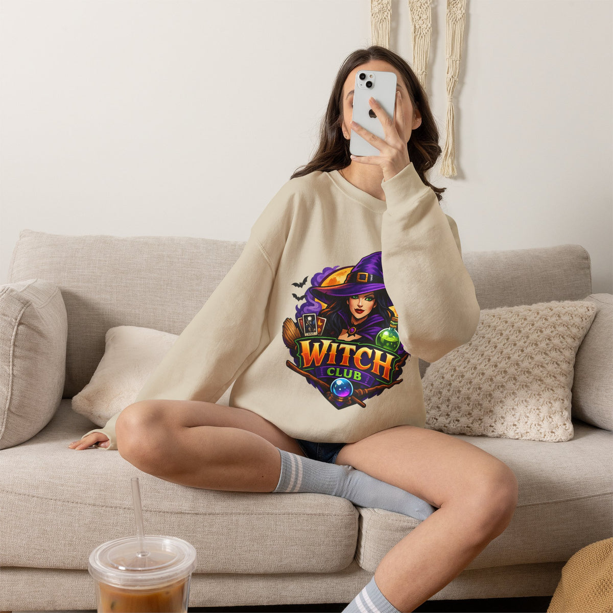 Witch Club Crewneck Sweatshirt – Halloween Witch