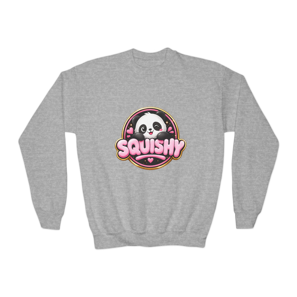 Kids 'Squishy' Panda Crewneck Sweatshirt – Cute Plush Graphic