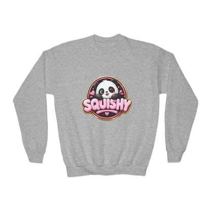 Kids 'Squishy' Panda Crewneck Sweatshirt – Cute Plush Graphic
