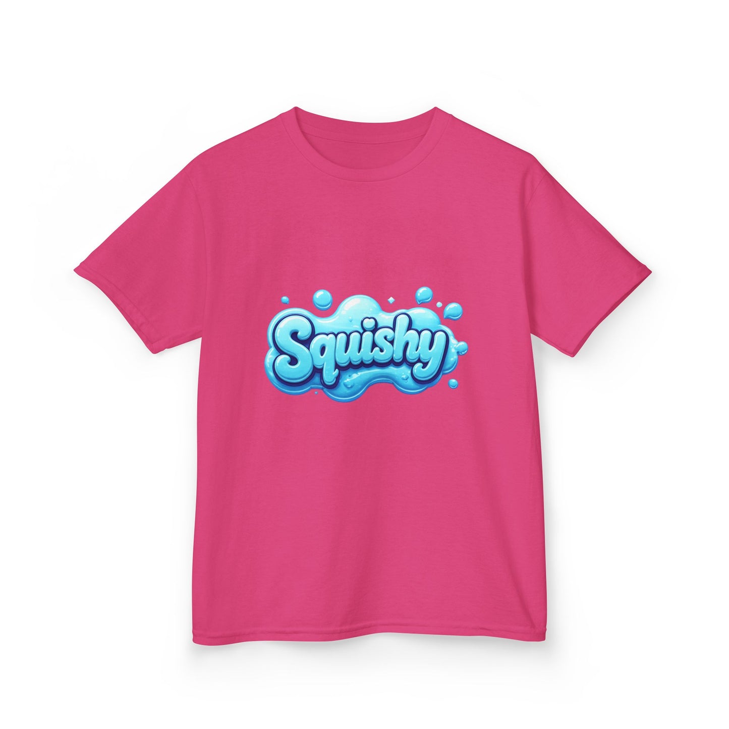 Kids Tee — "Squishy" Blue Bubble Graphic