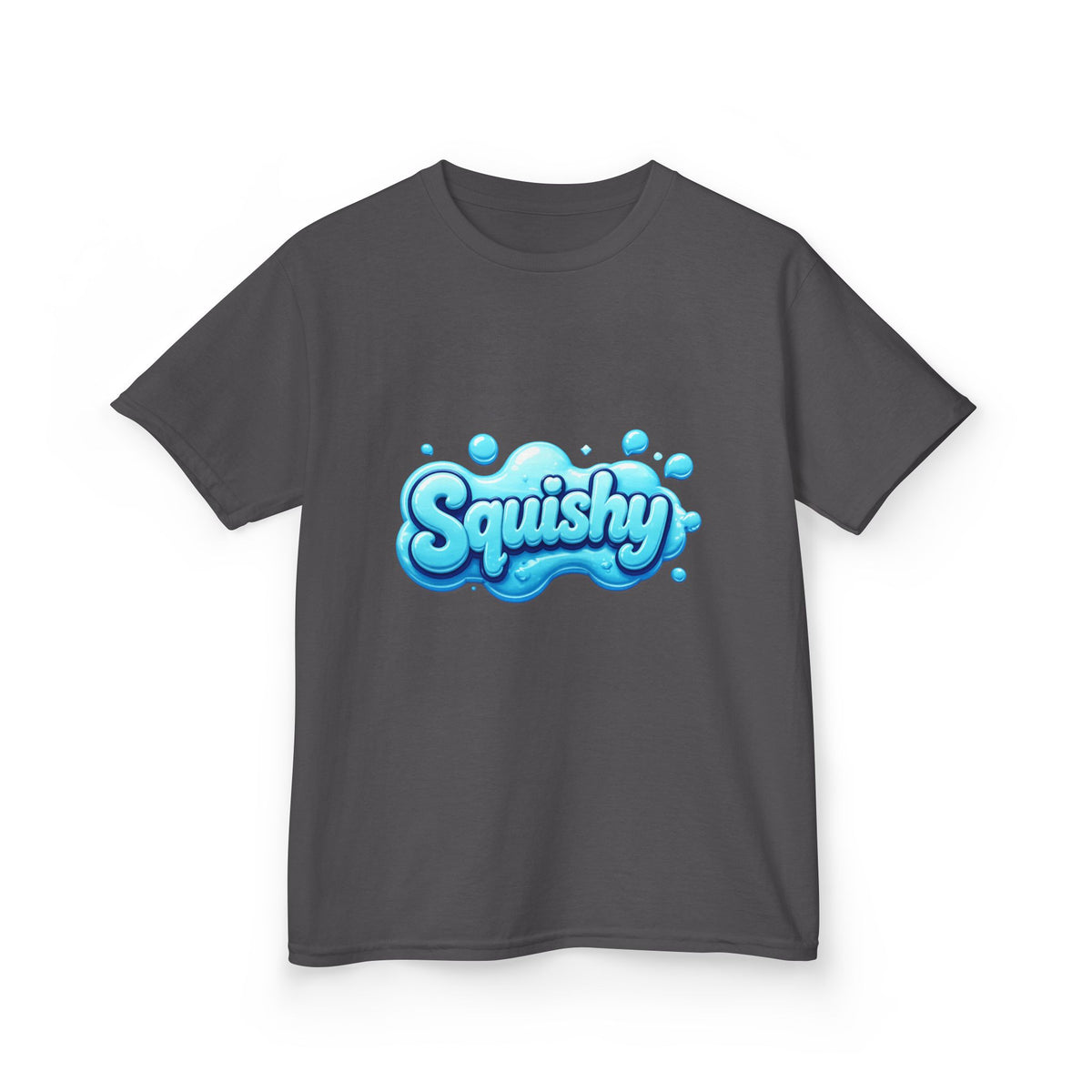 Kids Tee — "Squishy" Blue Bubble Graphic