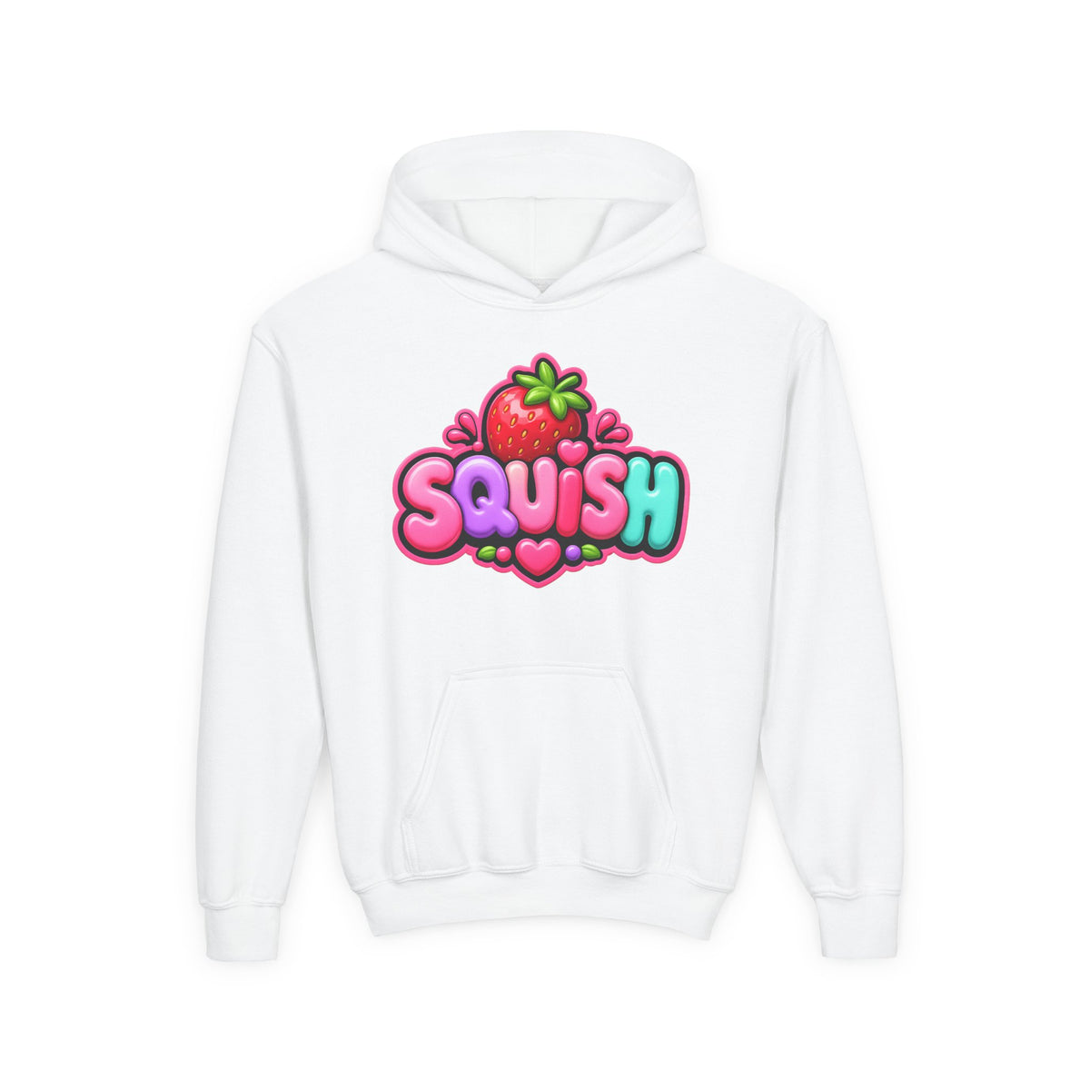 Cute 'Squish' Strawberry Graphic Pullover
