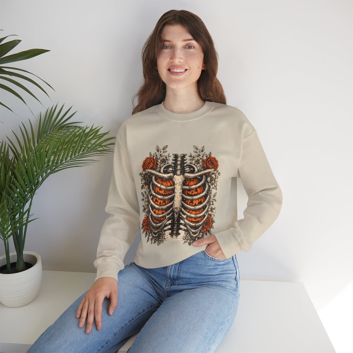 Rib Cage Floral Crewneck Sweatshirt
