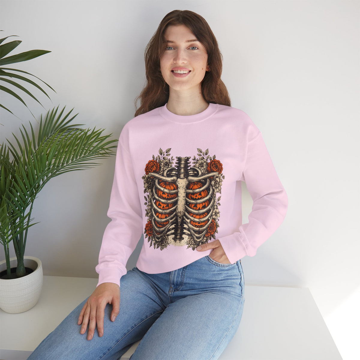 Rib Cage Floral Crewneck Sweatshirt