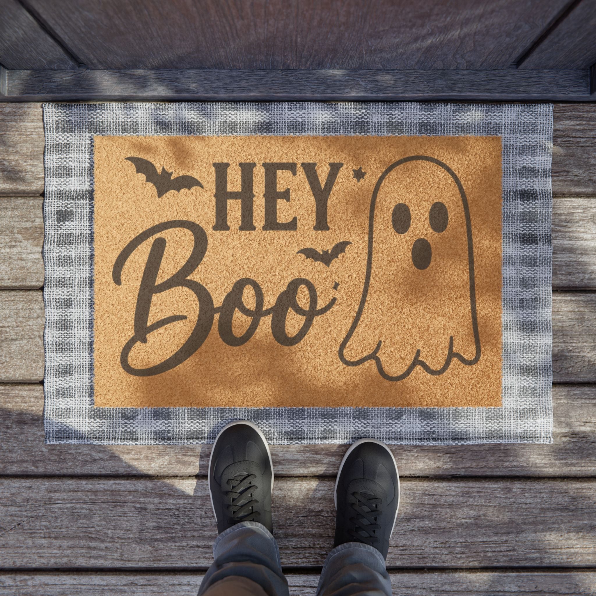 Hey Boo Halloween Doormat