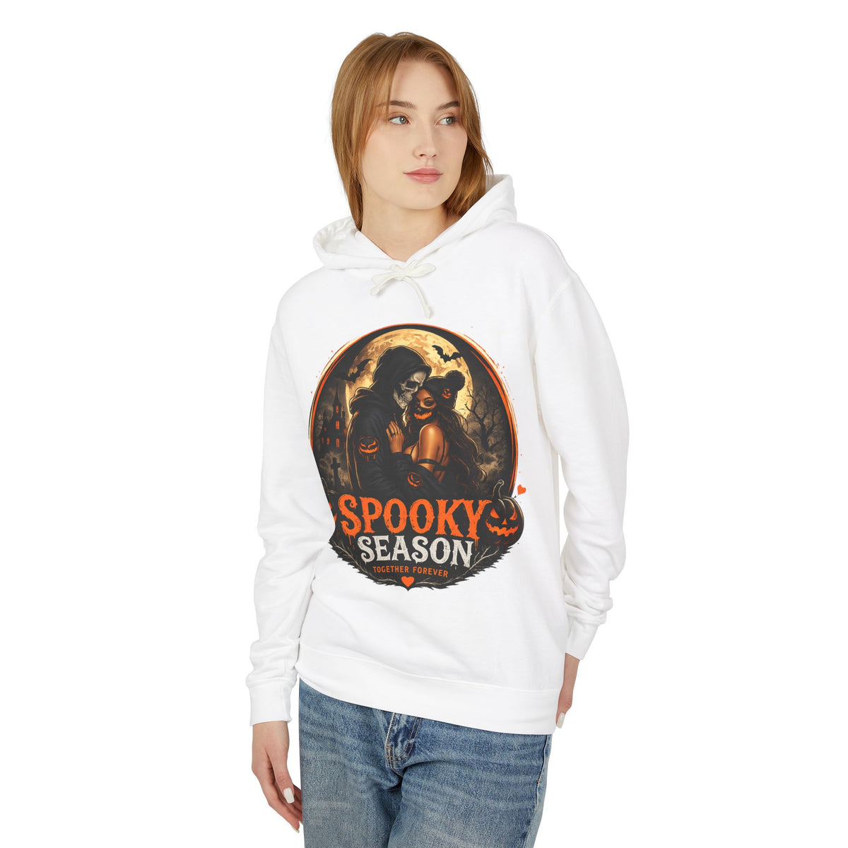 Spooky Season Hoodie — Vintage Skeleton & Halloween Sweatshirt