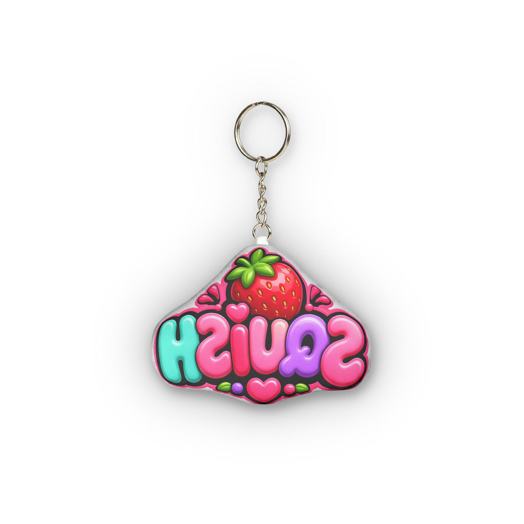 Squish Strawberry Mini Plush Keychain