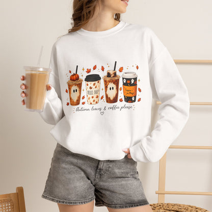 Autumn Cozy Coffee Crewneck Sweatshirt