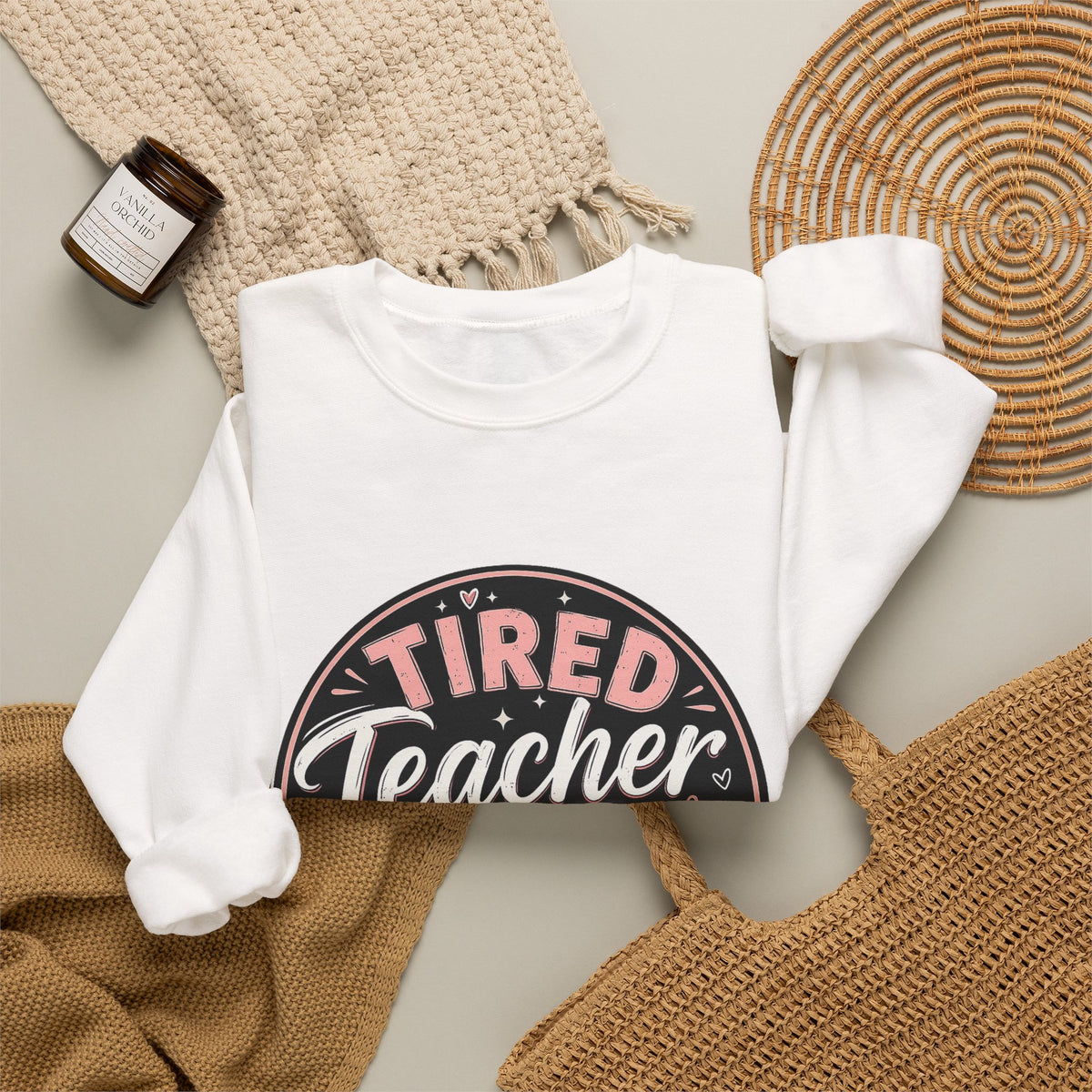 Tired Teacher Club Sweatshirt