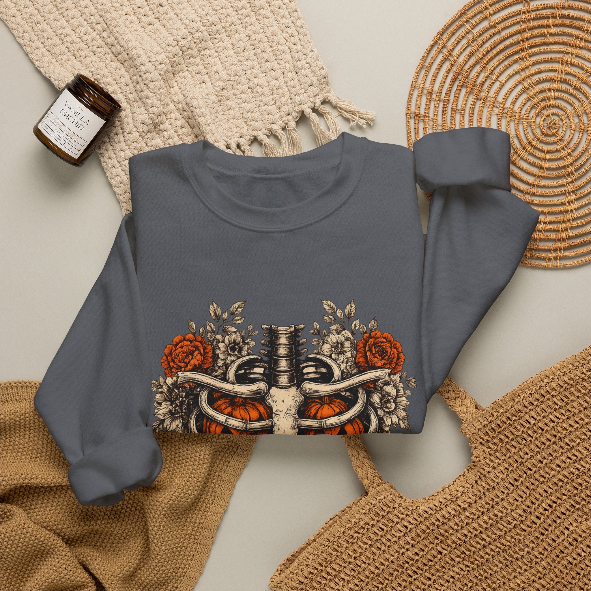 Rib Cage Floral Crewneck Sweatshirt