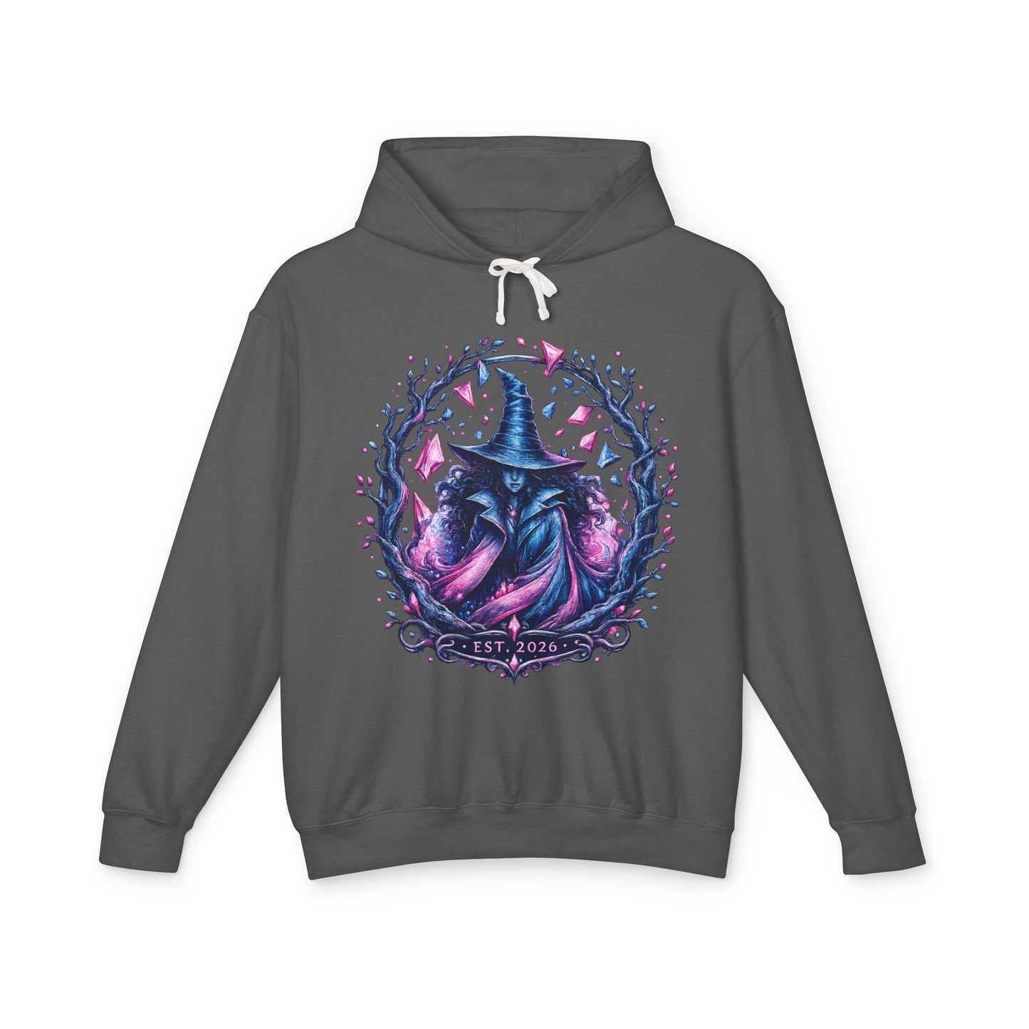 Witch Raven Hoodie — Mystical Gothic Witchcraft Pullover