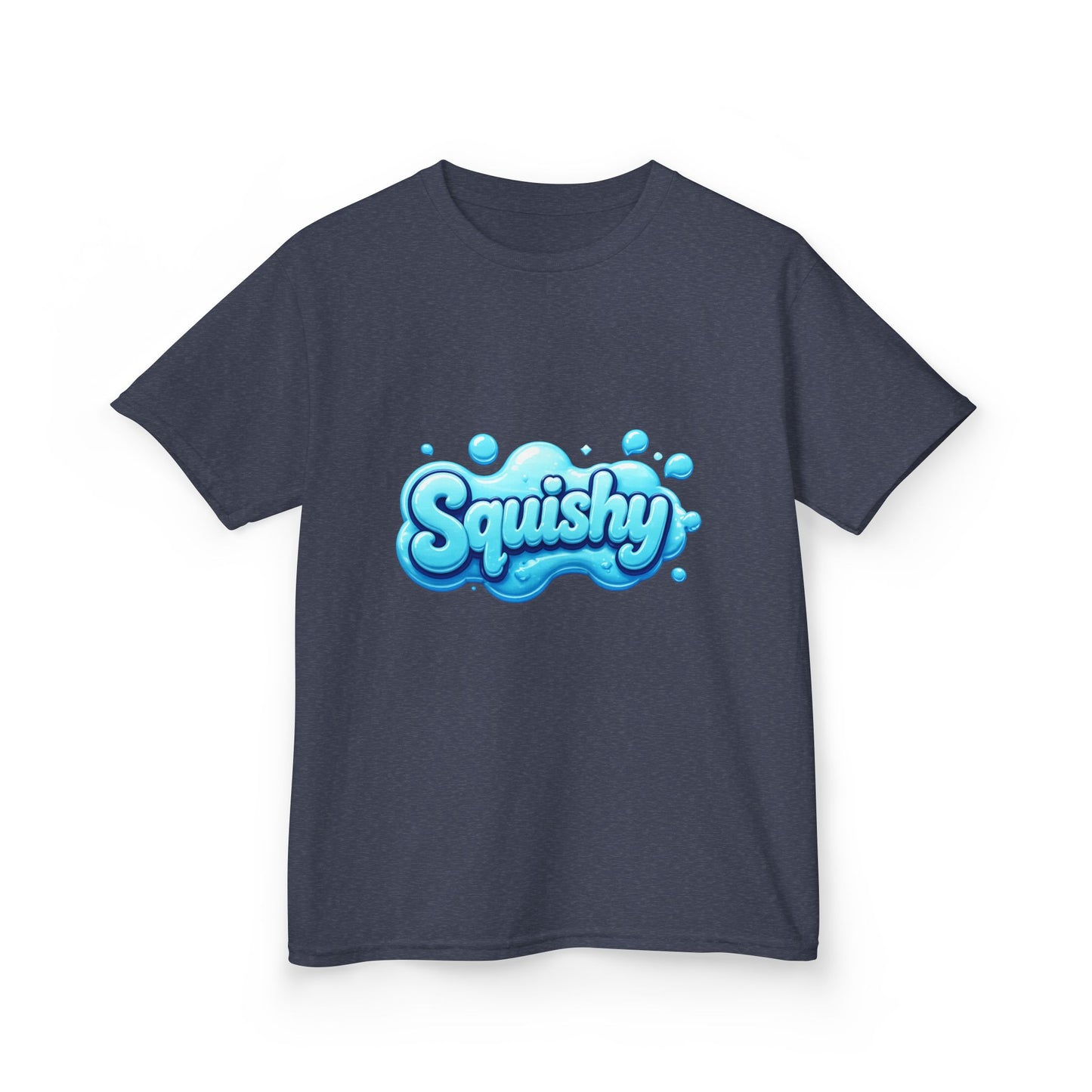 Kids Tee — "Squishy" Blue Bubble Graphic