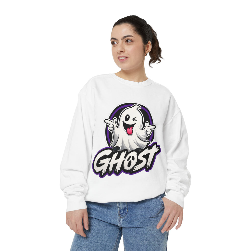 Ghost Graphic Sweatshirt — Playful Halloween Crewneck