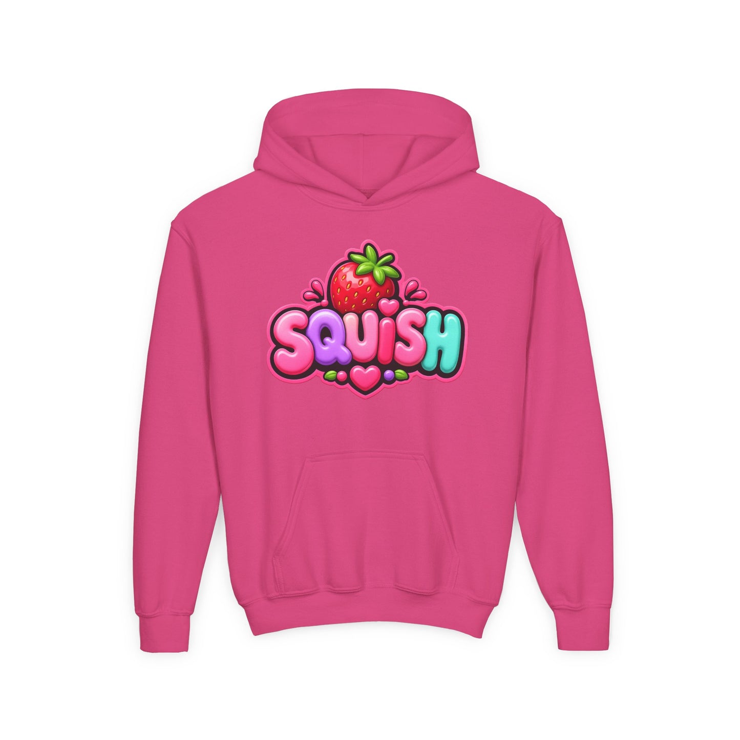 Cute 'Squish' Strawberry Graphic Pullover