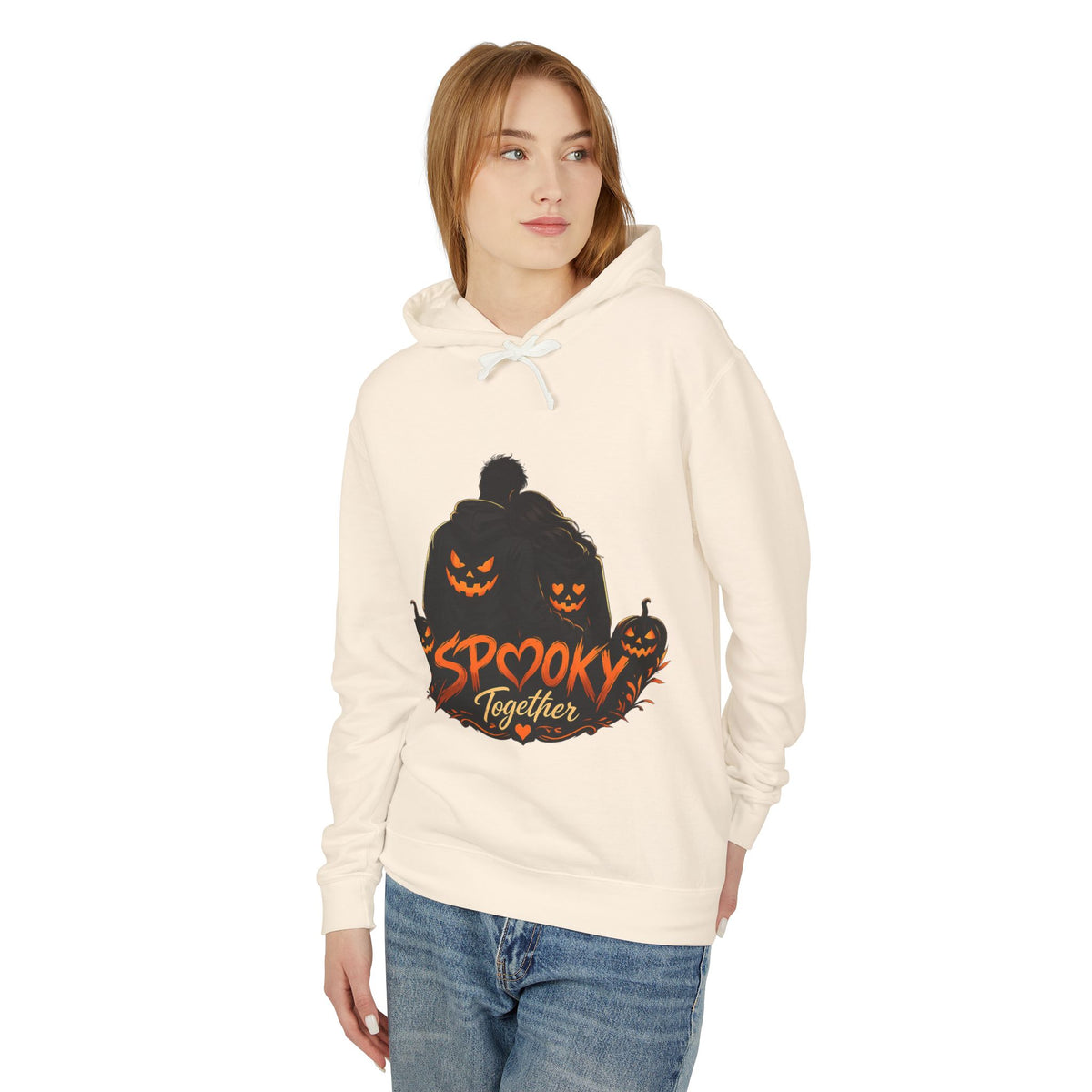 Spooky Together Hoodie — Halloween Jack-o'-Lantern Graphic Sweatshirt