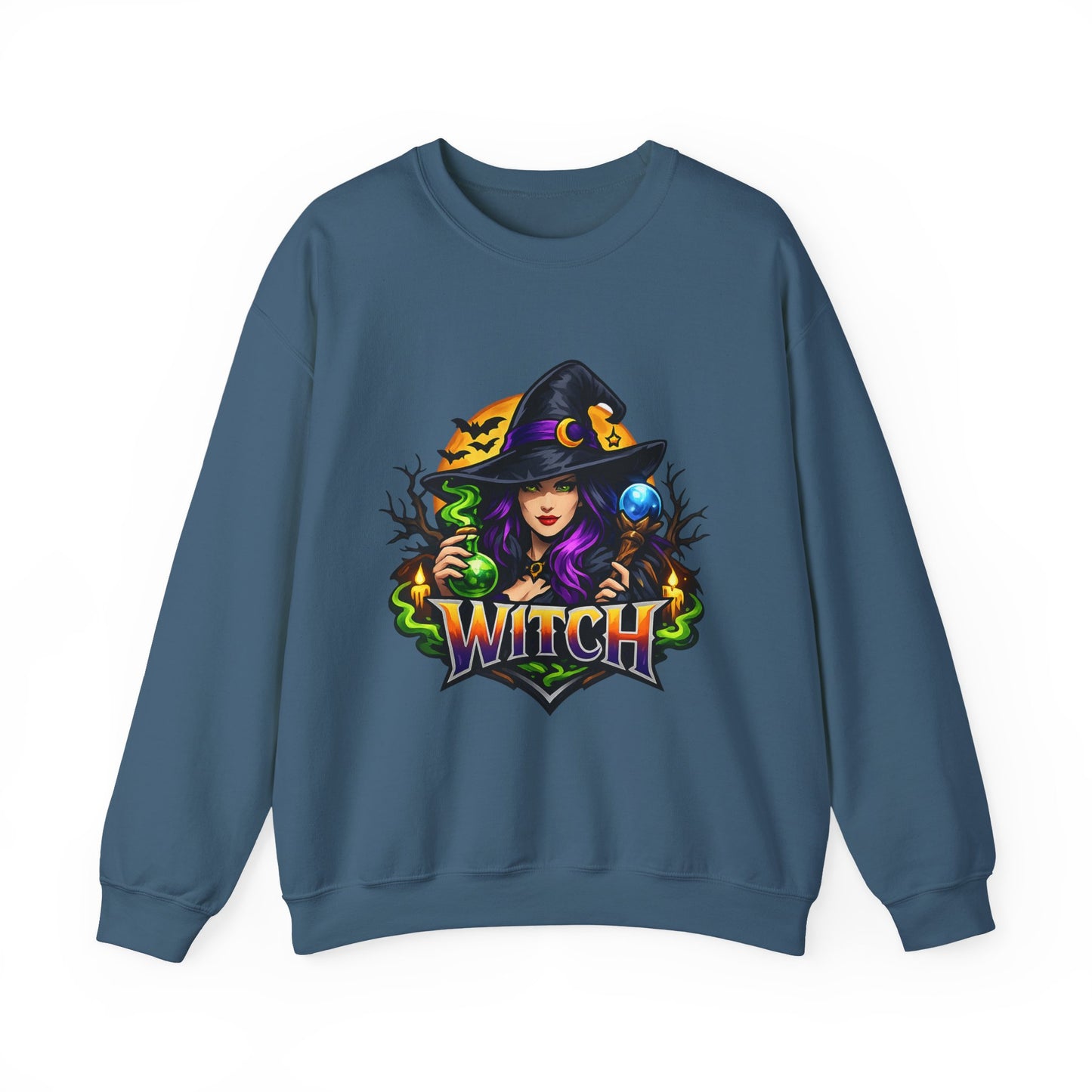 Witch Graphic Sweatshirt – Mystic Witch Halloween Crewneck