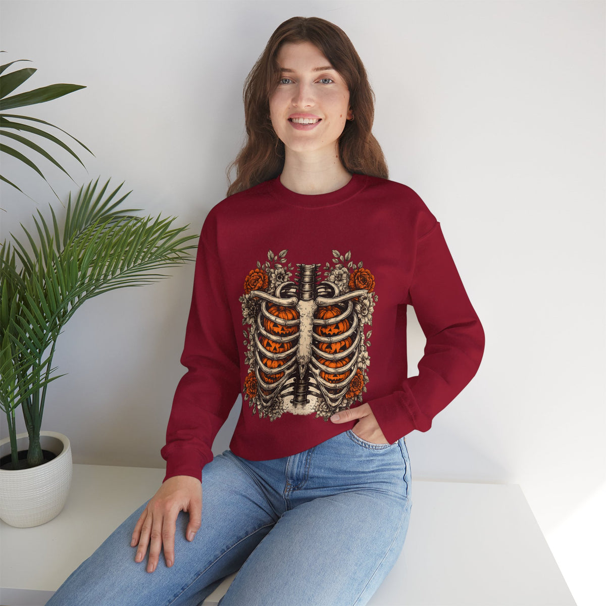 Rib Cage Floral Crewneck Sweatshirt