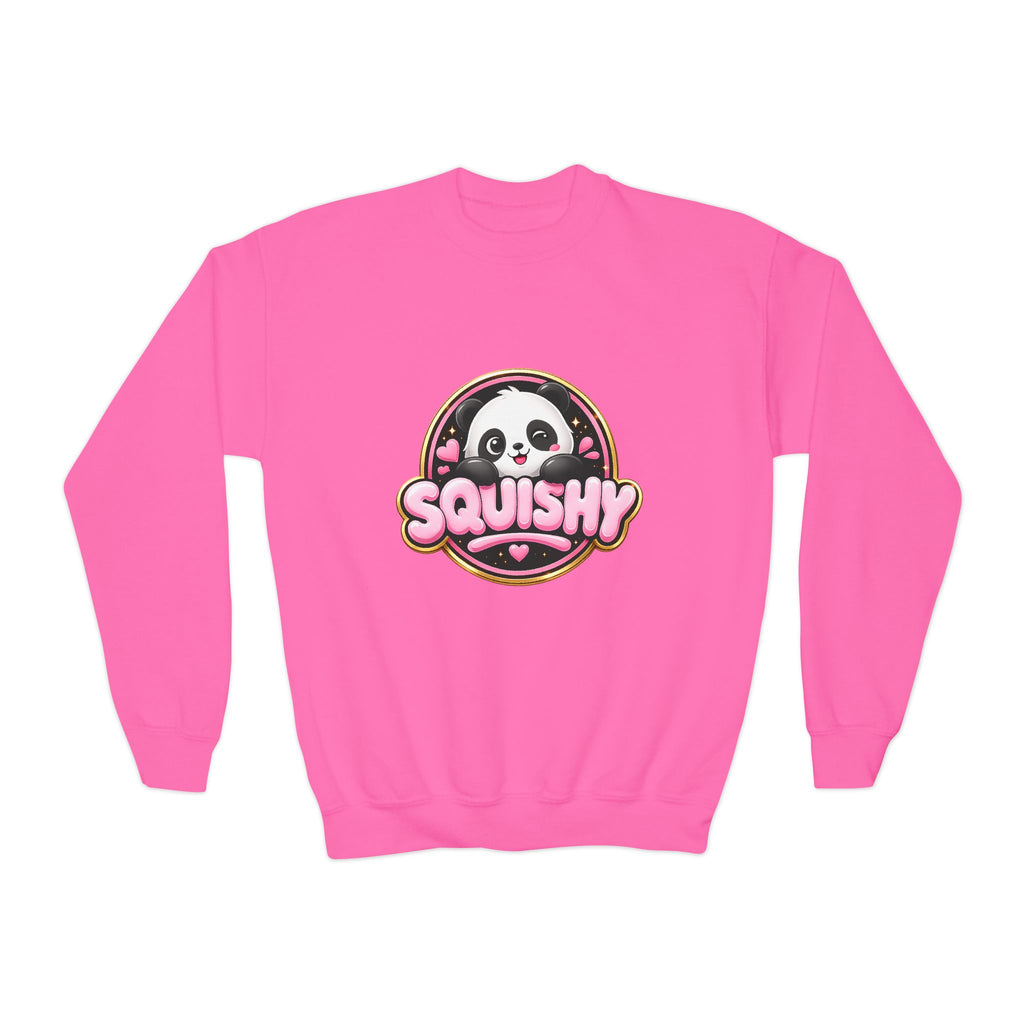 Kids 'Squishy' Panda Crewneck Sweatshirt – Cute Plush Graphic