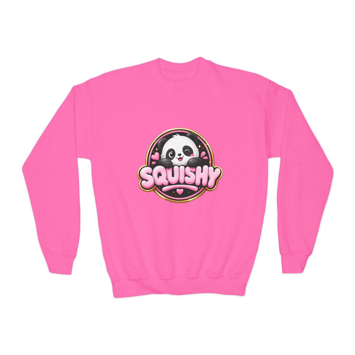 Kids 'Squishy' Panda Crewneck Sweatshirt – Cute Plush Graphic