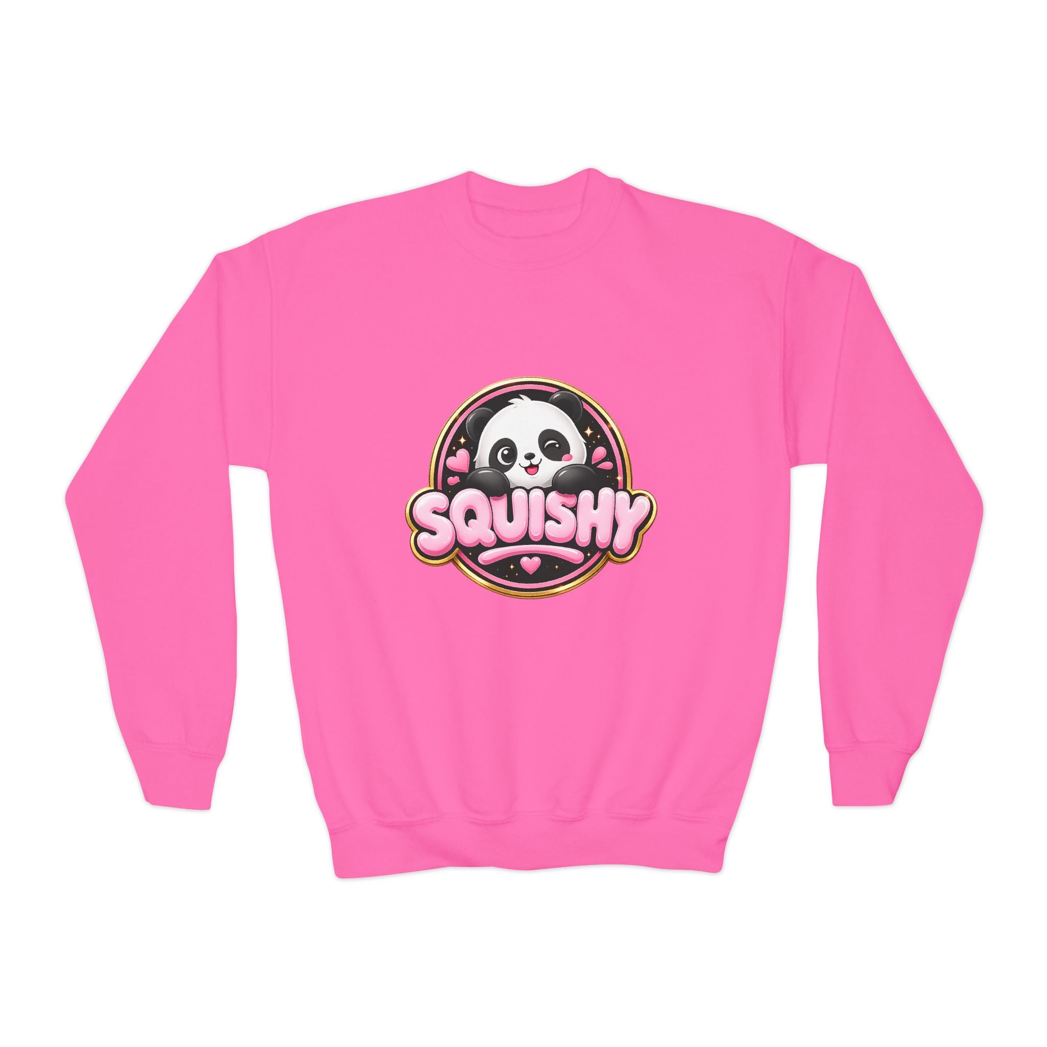 Kids 'Squishy' Panda Crewneck Sweatshirt – Cute Plush Graphic
