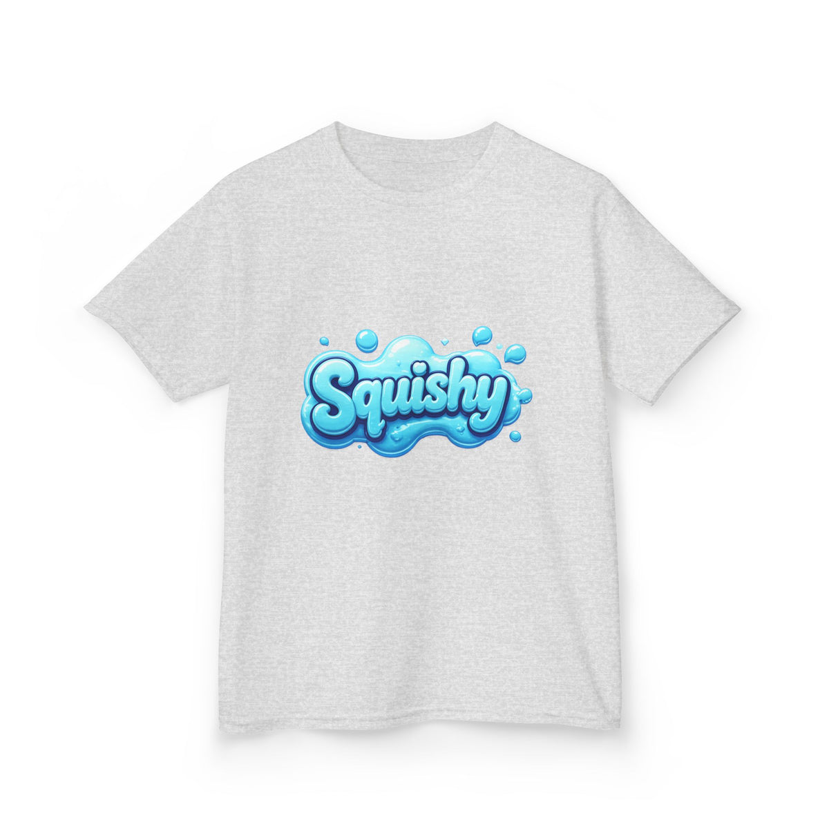 Kids Tee — "Squishy" Blue Bubble Graphic