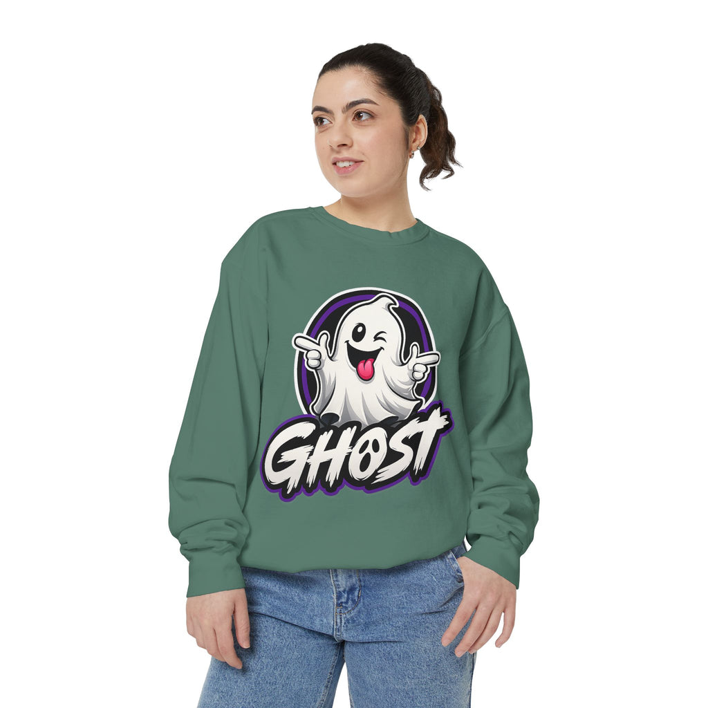 Ghost Graphic Sweatshirt — Playful Halloween Crewneck