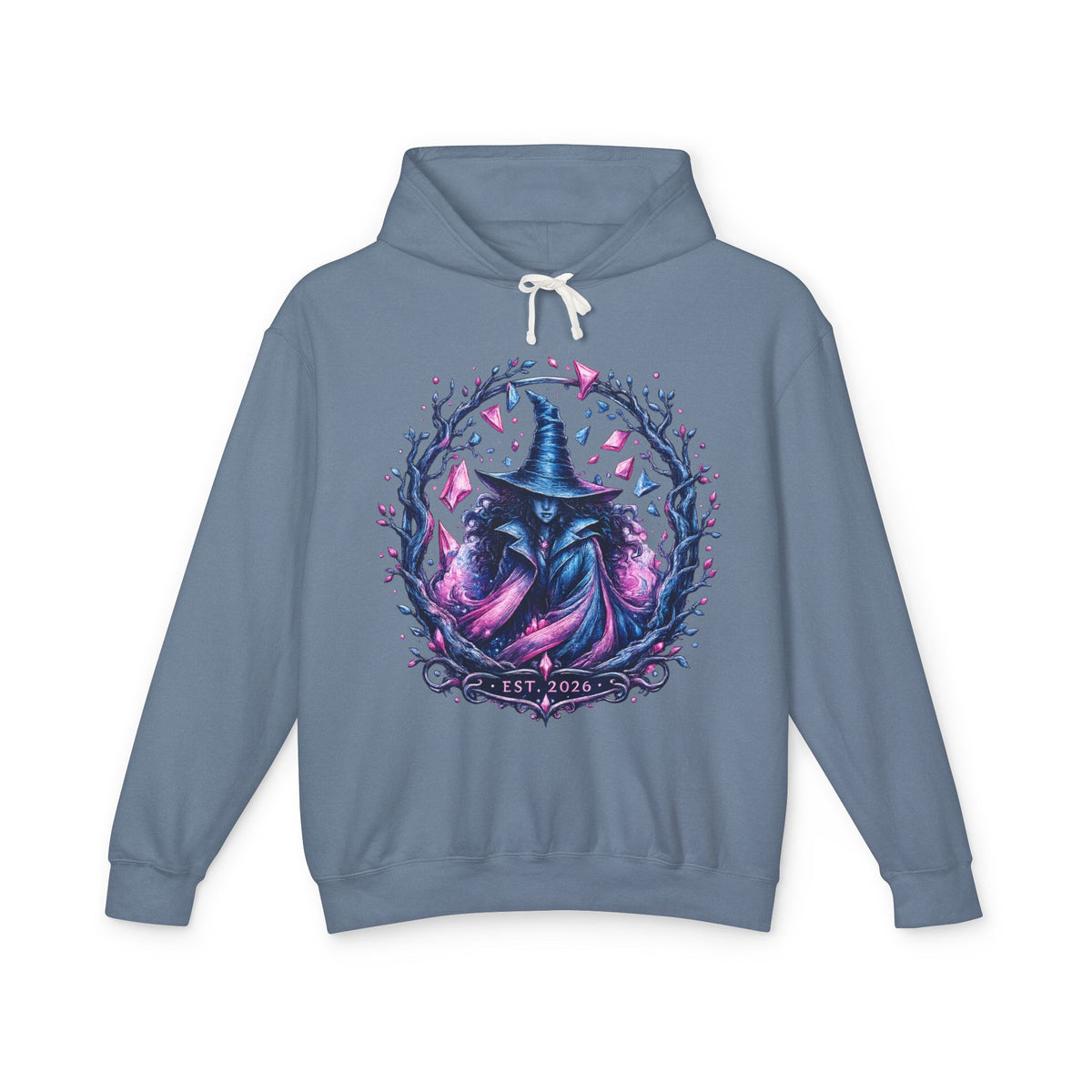 Witch Raven Hoodie — Mystical Gothic Witchcraft Pullover