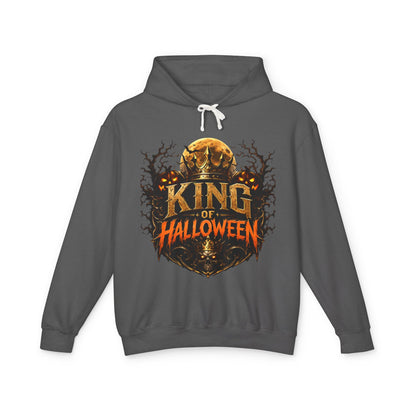 King of Halloween Hoodie — Spooky Pumpkin Skull Graphic Sweatshirt