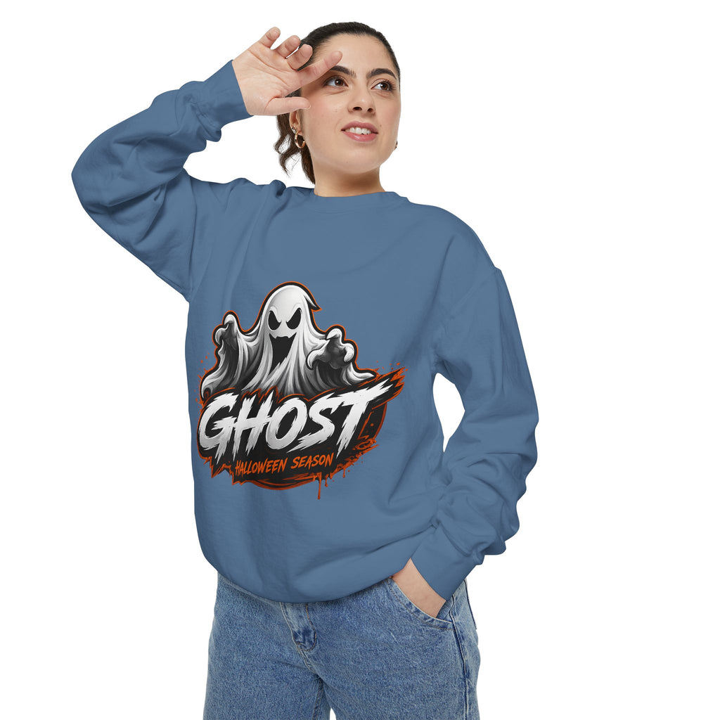 Ghost Halloween Sweatshirt — Spooky "Halloween Season" Graphic Crewneck