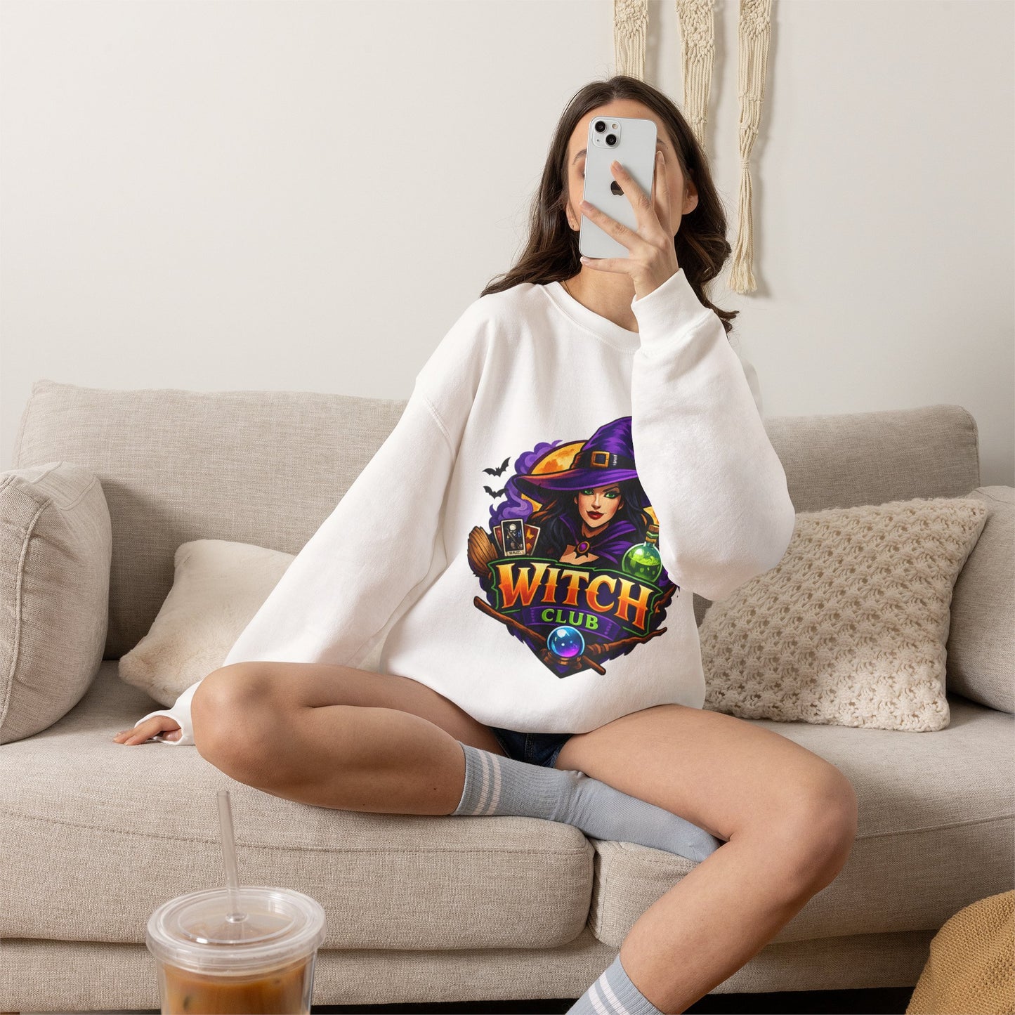 Witch Club Crewneck Sweatshirt – Halloween Witch