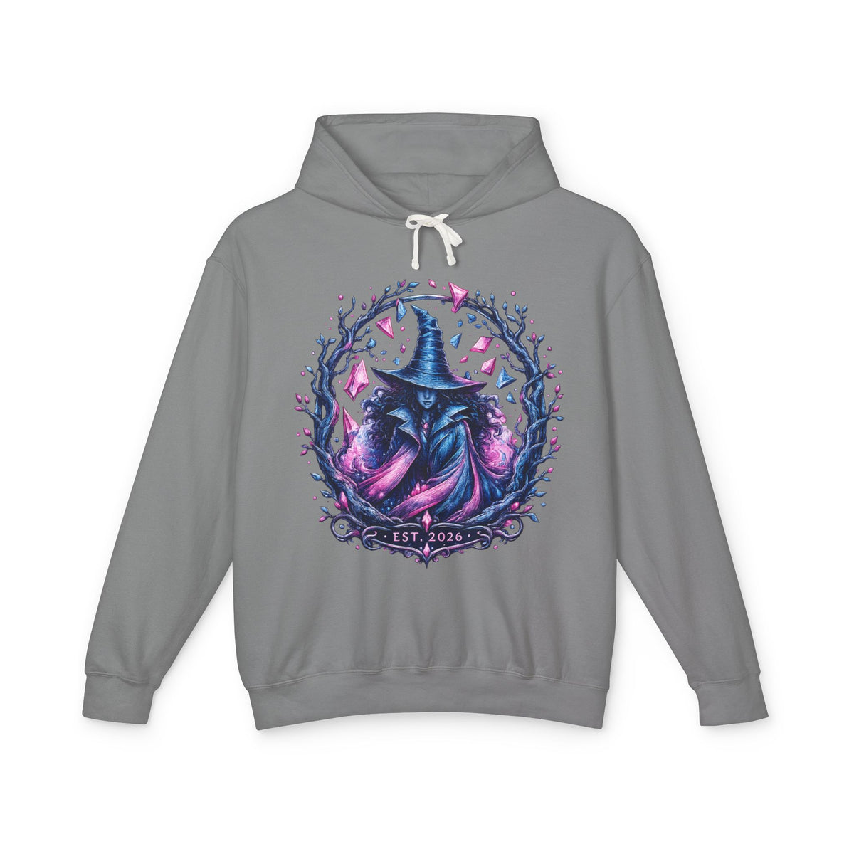 Witch Raven Hoodie — Mystical Gothic Witchcraft Pullover