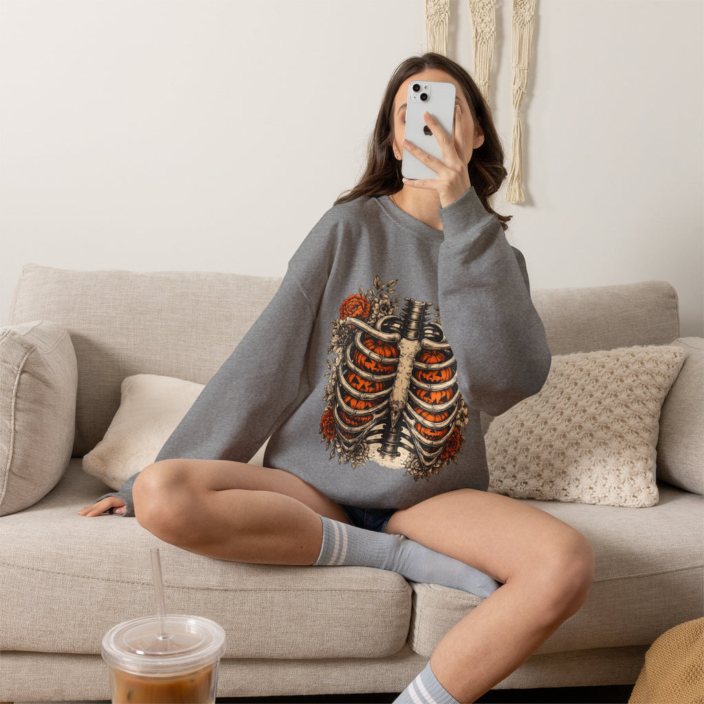 Rib Cage Floral Crewneck Sweatshirt