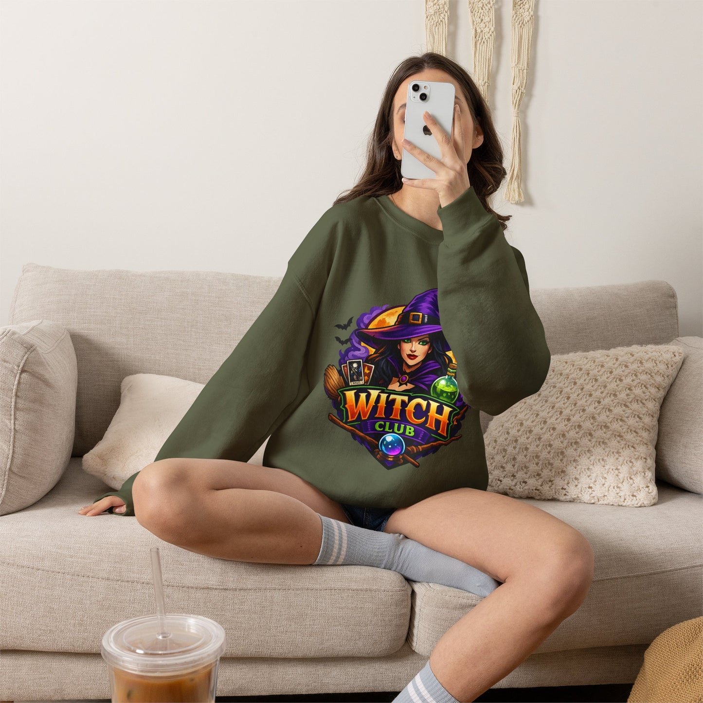 Witch Club Crewneck Sweatshirt – Halloween Witch